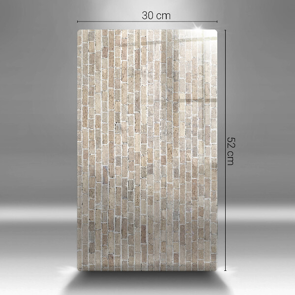 Protetor de placa de indução Parede de tijolos claros