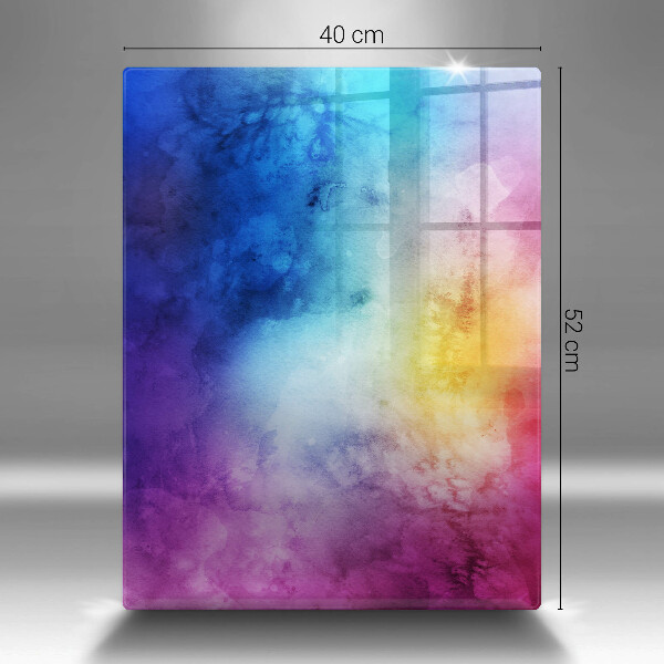 Protetor de bancada Manchas de aquarela de arco-íris