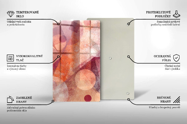 Proteção para placa de indução Arte abstrata