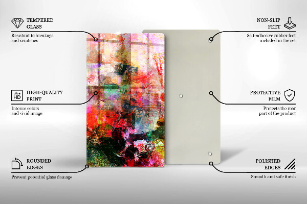 Protetor de bancada Abstração de tinta