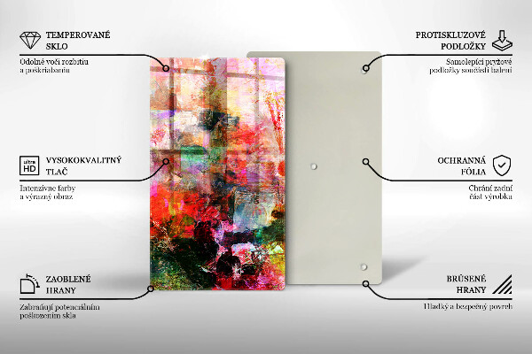 Protetor de bancada Abstração de tinta