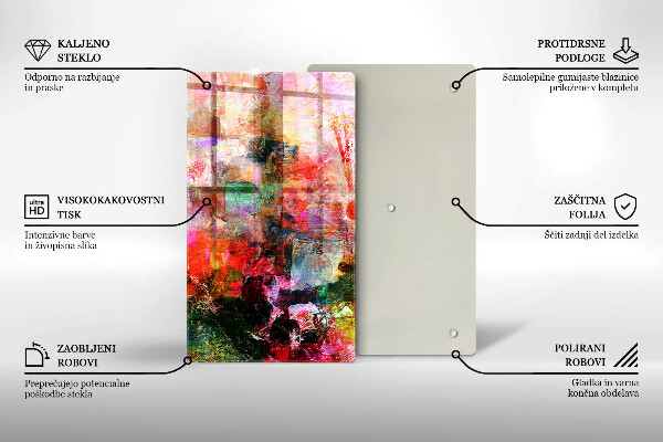 Protetor de bancada Abstração de tinta