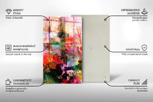 Protetor de bancada Abstração de tinta