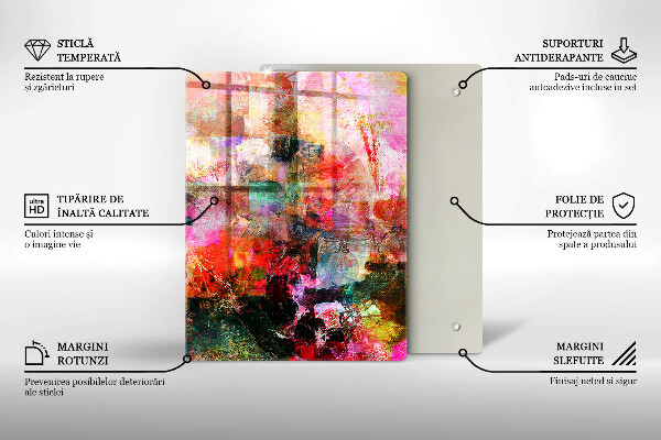 Protetor de bancada Abstração de tinta