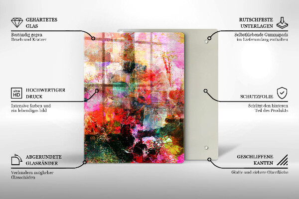 Protetor de bancada Abstração de tinta