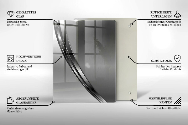 Protetor de placa de indução Abstração de metal