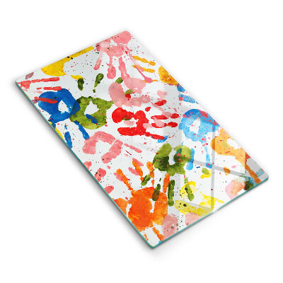 Protetor de bancada Vestígios de mãos de crianças