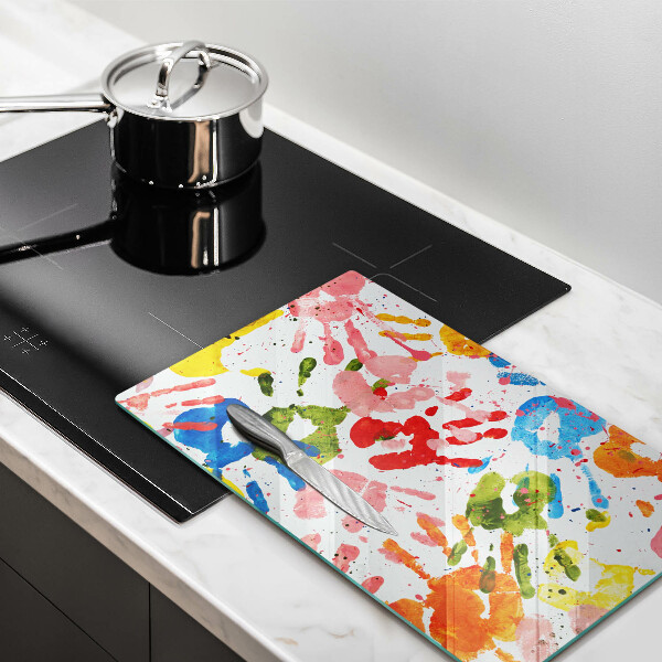 Protetor de bancada Vestígios de mãos de crianças