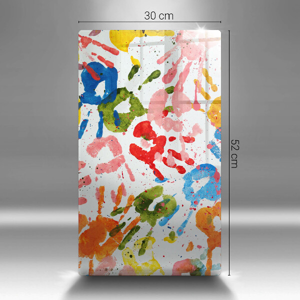 Protetor de bancada Vestígios de mãos de crianças