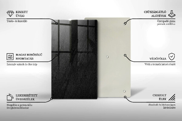 Protetor de placa de indução textura da rocha