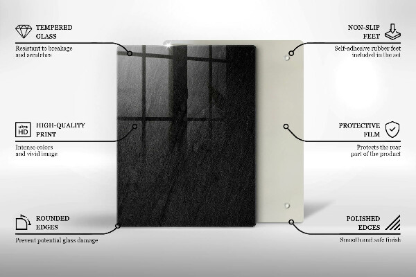 Protetor de placa de indução textura da rocha