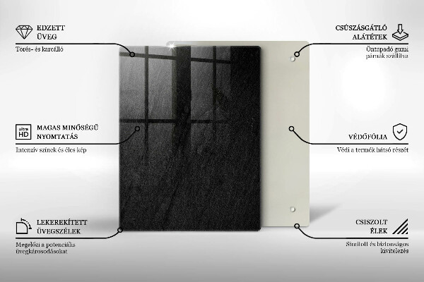 Protetor de placa de indução textura da rocha