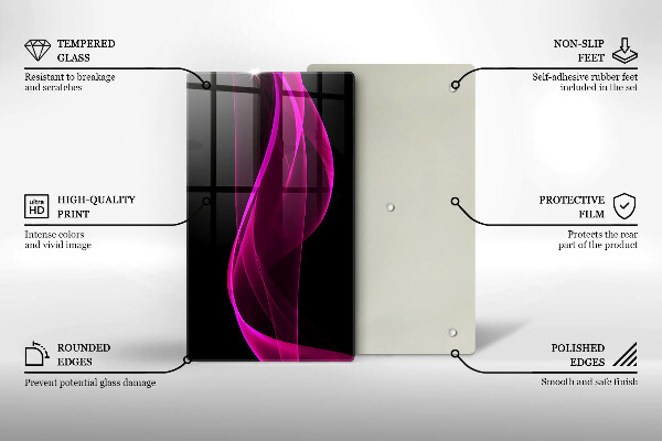 Protetor de bancada Abstração rosa