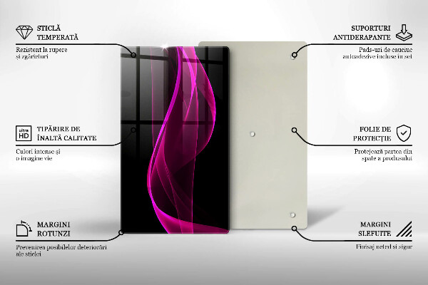 Protetor de bancada Abstração rosa