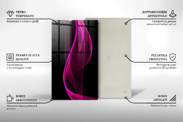 Protetor de bancada Abstração rosa