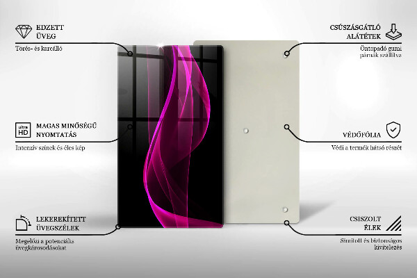 Protetor de bancada Abstração rosa