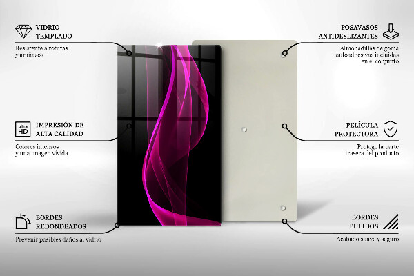 Protetor de bancada Abstração rosa