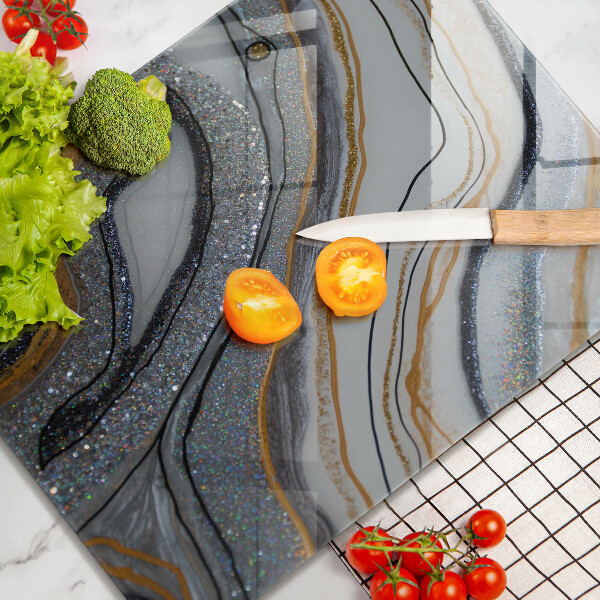 Protetor de placa de indução pedra com ouro