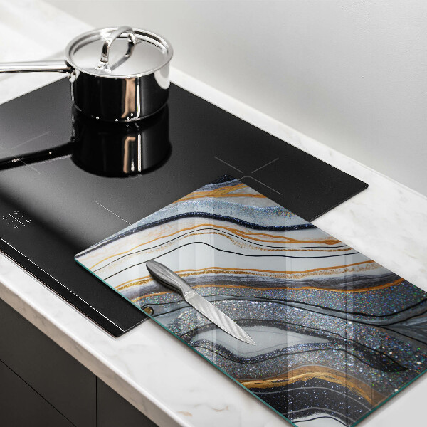 Protetor de placa de indução pedra com ouro