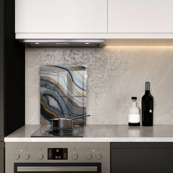 Protetor de placa de indução pedra com ouro