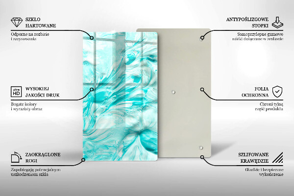 Protetor de placa de indução Tintas abstratas