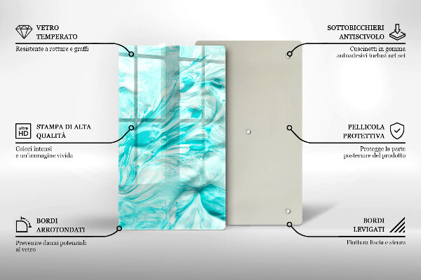 Protetor de placa de indução Tintas abstratas