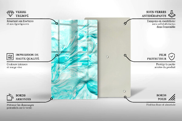 Protetor de placa de indução Tintas abstratas