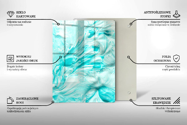 Protetor de placa de indução Tintas abstratas