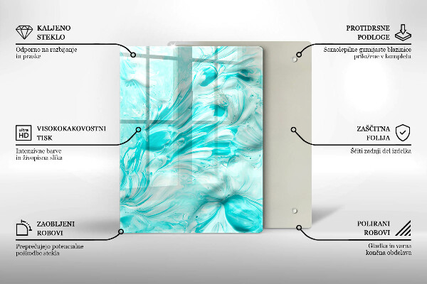 Protetor de placa de indução Tintas abstratas