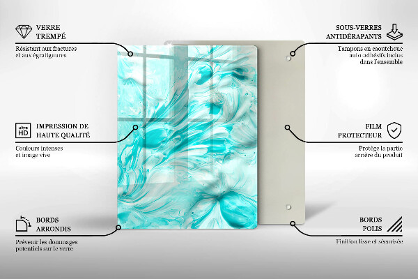 Protetor de placa de indução Tintas abstratas