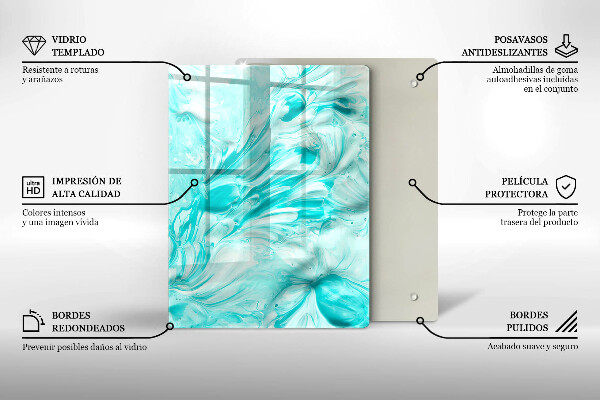 Protetor de placa de indução Tintas abstratas