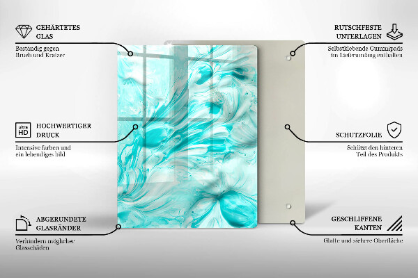 Protetor de placa de indução Tintas abstratas