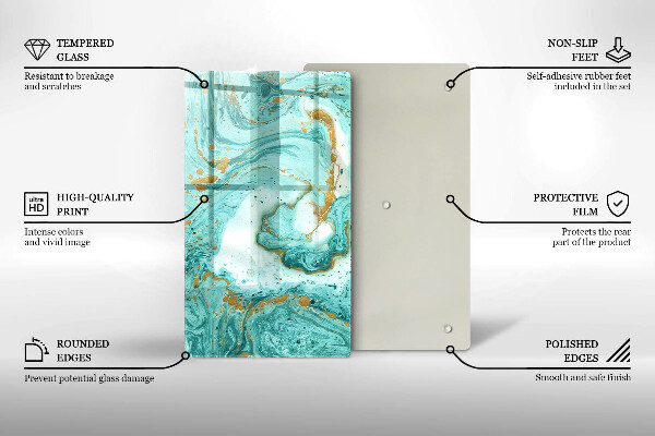 Protetor de bancada Abstração azul