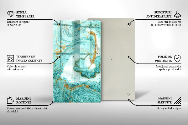 Protetor de bancada Abstração azul