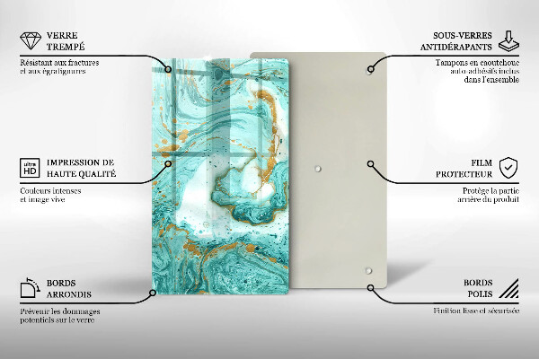 Protetor de bancada Abstração azul