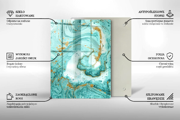 Protetor de bancada Abstração azul