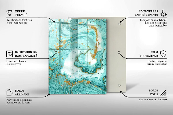 Protetor de bancada Abstração azul