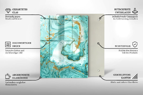 Protetor de bancada Abstração azul