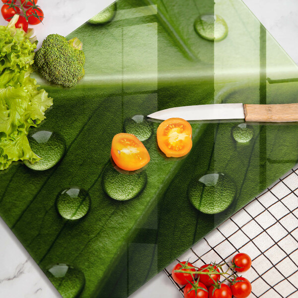 Protetor de placa de indução Orvalho e folha da natureza