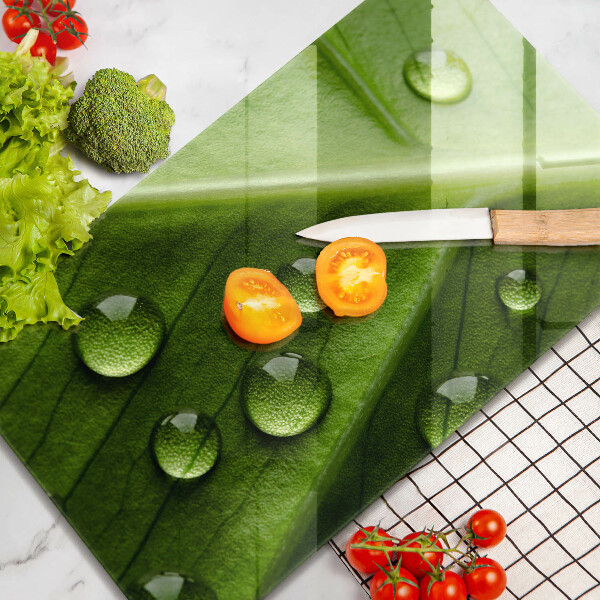 Protetor de placa de indução Orvalho e folha da natureza