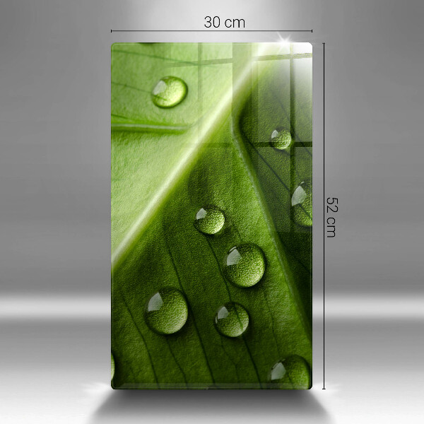 Protetor de placa de indução Orvalho e folha da natureza