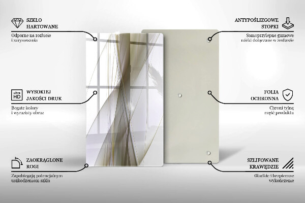 Protetor de bancada Design de linhas abstratas