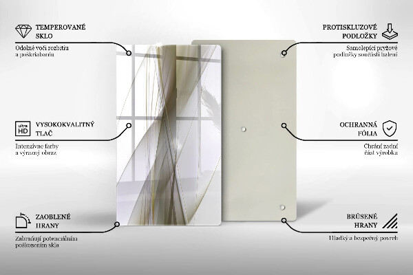 Protetor de bancada Design de linhas abstratas