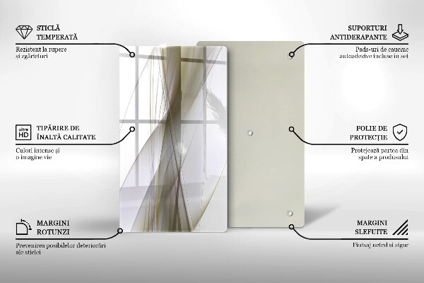 Protetor de bancada Design de linhas abstratas