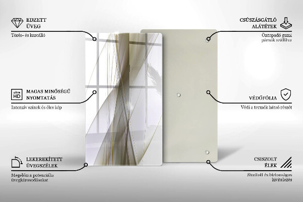 Protetor de bancada Design de linhas abstratas