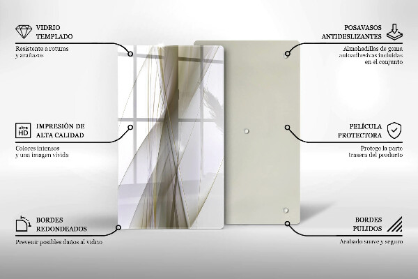 Protetor de bancada Design de linhas abstratas