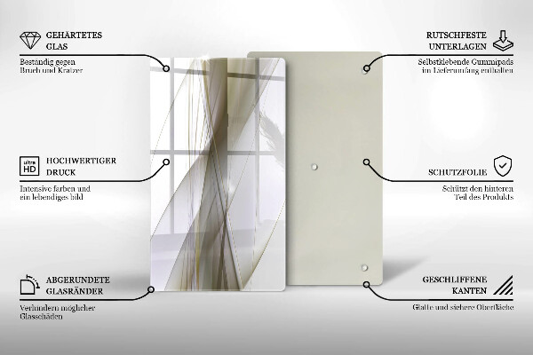 Protetor de bancada Design de linhas abstratas