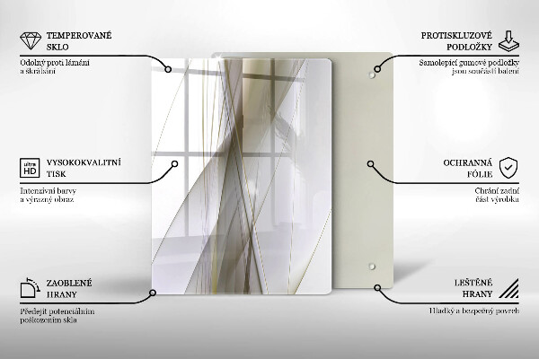 Protetor de bancada Design de linhas abstratas