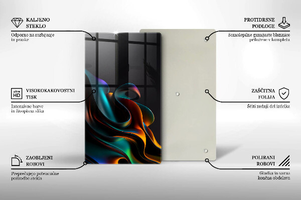 Protetor de bancada Abstração colorida