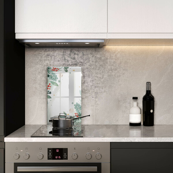 Proteção para placa de indução Folhas de aquarela